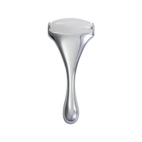 SPA Massage Roller Factory - Metal Handle White Jade