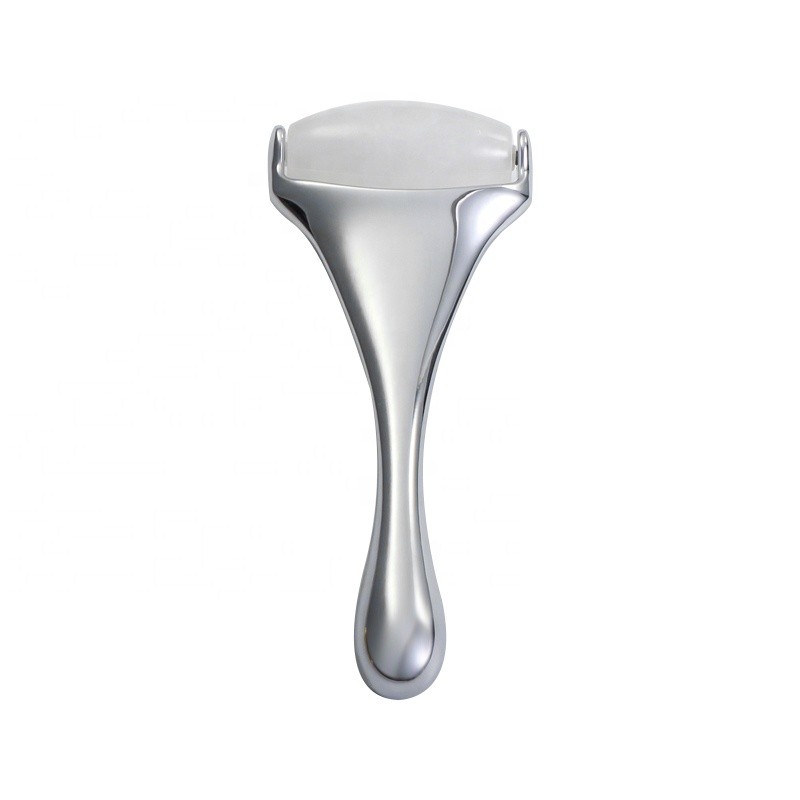 SPA Massage Roller Factory - Metal Handle White Jade