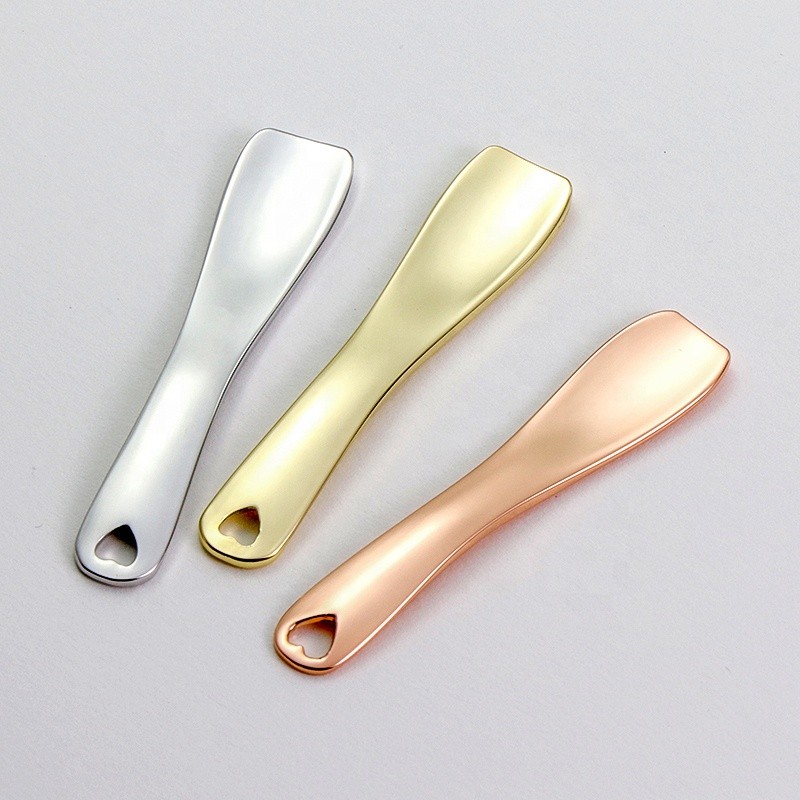 Eye Cream Spoon Manufacturer - Custom Logo Gold Heart Design