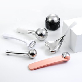 Ice Massage Roller Supplier - Beauty Skin Care Silver