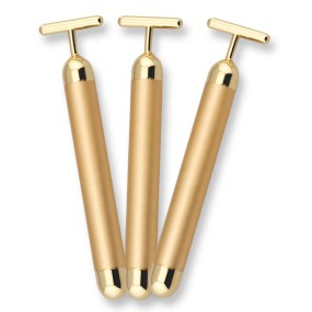 Facial Massager Factory - 24K Gold T-Shape CN Plug