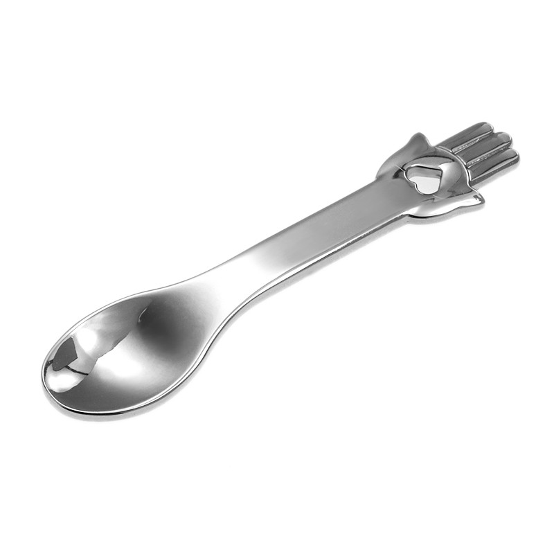 Cosmetic Spoon Factory - Luxury Silver Finger Shape 60mm