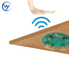 Circular Capacitive Touch Sensor Module - Hengyao DC12V Wooden Board LED Touch Dimmer Switch