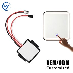 Bathroom Cosmetic Mirror LED Light Touch Switch - DC12V 3A 36W Single-key Three-color