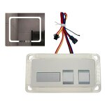 Smart Bathroom LED Mirror Touch Switch - 12V 5A 60W Double Bond Time Temperature Display & Factory Custom