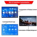 Waterproof LED Light Dimmer Defogging Switch - Real-Time Weather Forecast Display for Bathroom Mirror