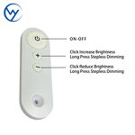 LED CCT Dimmer - 12V24V Three Color 3 Button RF433 Remote Control for Hotel Home Automation