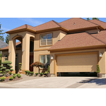 Aluminum Alloy Garage Door - Intelligent Flap Antique Brushed Copper Silent