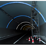 Tunnel Curved Aluminum Plate - High-Speed Coal Mine Roadway Reflective Sign Material Class IV/V