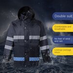 Reflective Safety Clothing - Extra Large LED Flash Waterproof Split Motorcycle Gear