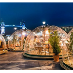 Geodesic Dome Hotel Tent - Customized 6M Outdoor Glamping Pre-Decoration & Flat Pack Steel Container