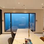 Aluminum Alloy Window - Large Floor Screen Integrated with Tempered Glass & Magnetic