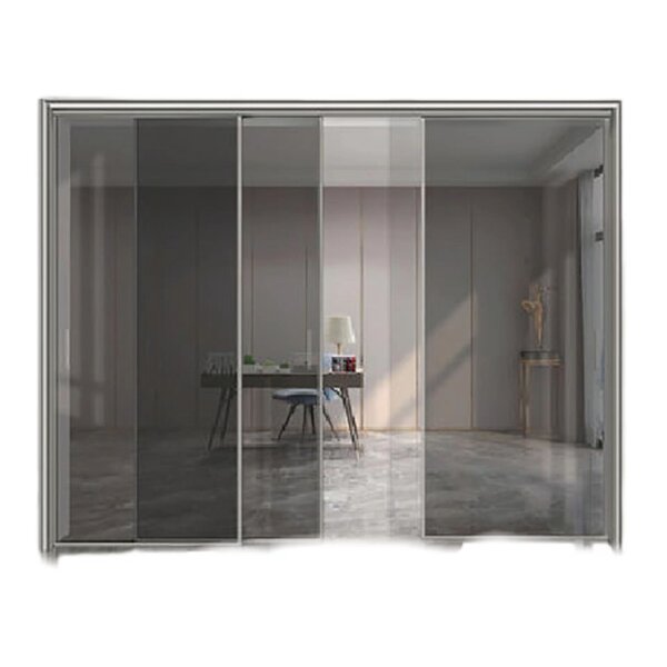 Aluminum Alloy Sliding Door - Waterproof Balcony Glass for Interior Use