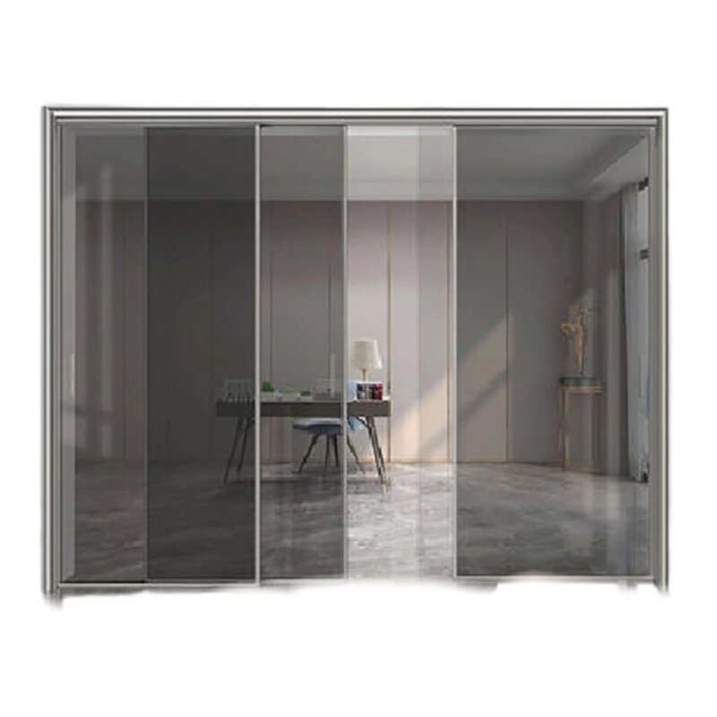 Aluminum Alloy Sliding Door - Waterproof Balcony Glass for Interior Use