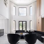 Aluminum Alloy Swing Double Door - with Tempered Glass for Villa and Hotel