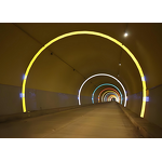 Tunnel Curved Aluminum Plate - High-Speed Coal Mine Roadway Reflective Sign Material Class IV/V
