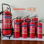 Dry Powder Fire Extinguisher - Automatic 6kg Wheeled for Home Car Warehouse