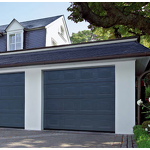 Aluminum Alloy Garage Door - Intelligent Flap Antique Brushed Copper Silent