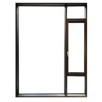 Aluminum Alloy Exterior Window - with Tempered Glass & Magnetic Screen for Villa