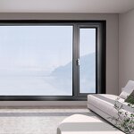 Aluminum Alloy Swing Window - External with Tempered Glass for Bathroom and Kitchen