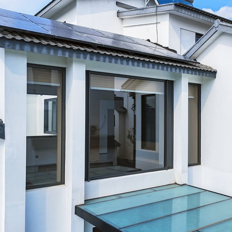 Aluminum Alloy Swing Window - Internal Opening with Tempered Glass & Magnetic Screen