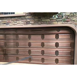 Aluminum Alloy Garage Door - Intelligent Flap Antique Brushed Copper Silent
