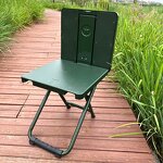 Portable Outdoor Folding Chair - Army Green Multifunctional for Soldiers