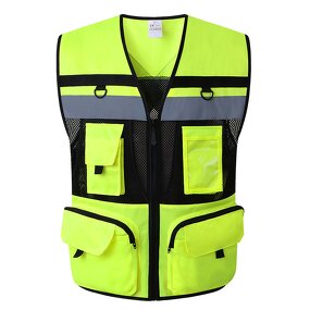 Reflective Safety Vest - Night Drivers Road Construction Breathable Quick Dry