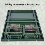 Portable Command Desk & Table - Foldable Blow Molding for Field Training