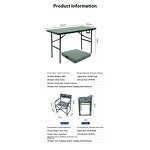 Portable Command Desk & Table - Foldable Blow Molding for Field Training