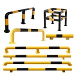 U-Shaped Steel Car Stopper - Anti-Collision Parking Ground Limiter Traffic Barrier