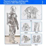Flame Retardant Safety Clothing - 1000 Degree Aluminum Foil High Temperature Work
