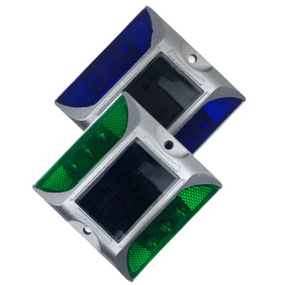 LED Solar Road Spike - Waterproof Cast Aluminum Traffic Safety Light for Roadway