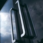 Aluminum Alloy Swing Double Door - with Tempered Glass for Villa and Hotel