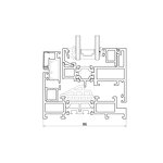 Aluminum Alloy Window - Large Floor Screen Integrated with Tempered Glass & Magnetic