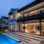 Aluminum Alloy Sliding Door - Lifting for Sea View Room with Tempered & Stainless