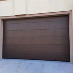 Aluminum Alloy Garage Door - Intelligent Flap Antique Brushed Copper Silent