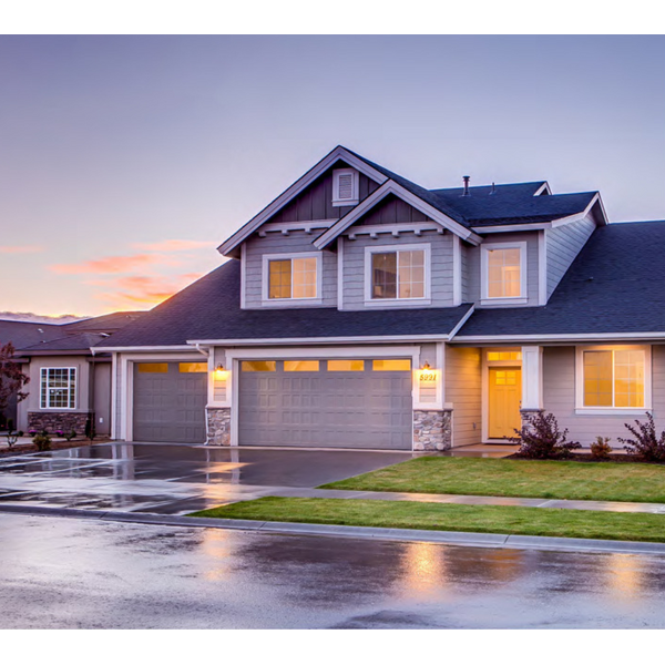 Aluminum Alloy Garage Door - Intelligent Flap Antique Brushed Copper Silent