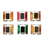 LED Solar Road Spike - Waterproof Cast Aluminum Traffic Safety Light for Roadway