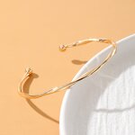 Bracelet Set for Women Manufacturer - 3Pcs Full Diamond Crystal Peach Heart Open Charm Multilayer Infinity