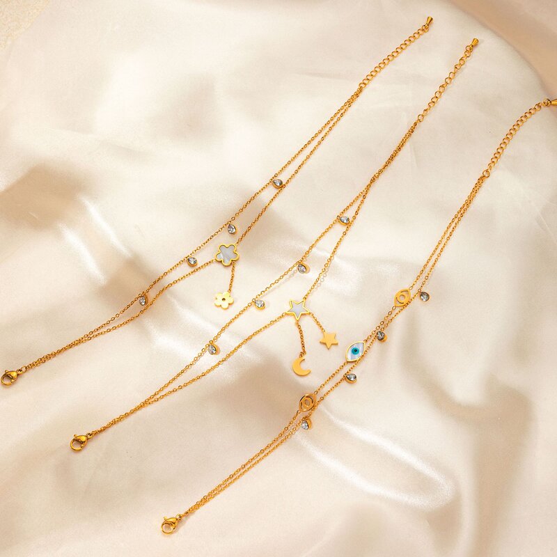 Multifunctional Ankle Chain for Women Manufacturer - 18K Stainless Steel Non Fading Elegant Temperament Daily Wear