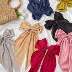 Fashion Hair Clip Manufacturer - Large Red Bowknot Fabric Black Bow Hairpin Girl Wedding Accessories