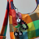 Creative Keychain Manufacturer - Star Billiards Black 8 Lucky Dice Pendant Bag Charms Hangings