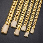 Hip-Hop Cuban Bracelet for Men Manufacturer - Genuine Gold Electroplated with Zircon Retro Fashion Jewelry