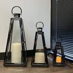 Stainless Steel Lantern Candle Holders Manufacturer - Set of 3 for Home & Wedding Decoration