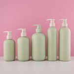 HDPE Plastic Shampoo Bottle Manufacturer - Luxury Green 200ml 250ml 300ml 400ml 500ml with Pump