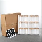 Glass Dried Fruit Storage Containers Manufacturer - Wholesale Transparent Borosilicate with Bamboo Lid