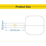 Plastic ABS Powder Container Manufacturer - Custom White Red Clamshell Blush Packaging with Brush