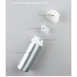 Wide Neck Aluminum Bottle Manufacturer - 50ml 100ml 250ml 500ml 1250ml Tamper Proof Round with Inner Stopper