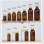 Brown Glass Bottle Manufacturer - 50/30/20ml Oral Liquid Syrup with Screw Cap Seal for Liquids